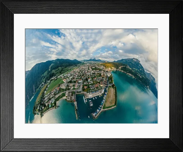Framed Print : Swiss Mountain Lake nature Drone drone Air 360 vr virtual reality drone panorama Framed Print : Swiss Mountain Lake nature Drone drone Air 360 vr virtual reality drone panorama