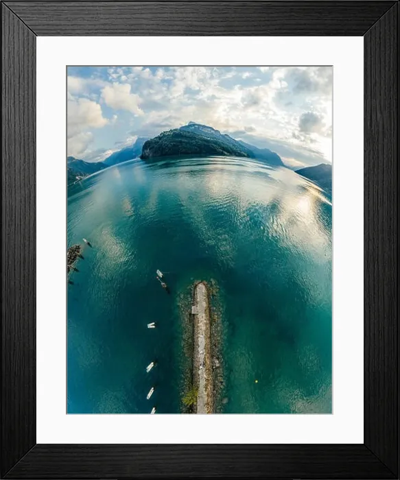 Framed Print : Swiss Mountain Lake nature Drone drone Air 360 vr virtual reality drone panorama Framed Print : Swiss Mountain Lake nature Drone drone Air 360 vr virtual reality drone panorama
