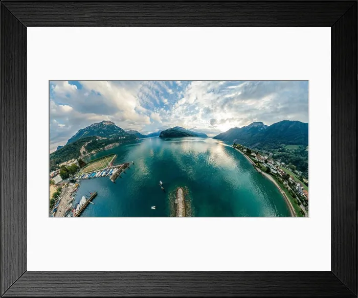 Framed Print : Swiss Mountain Lake nature Drone drone Air 360 vr virtual reality drone panorama Framed Print : Swiss Mountain Lake nature Drone drone Air 360 vr virtual reality drone panorama