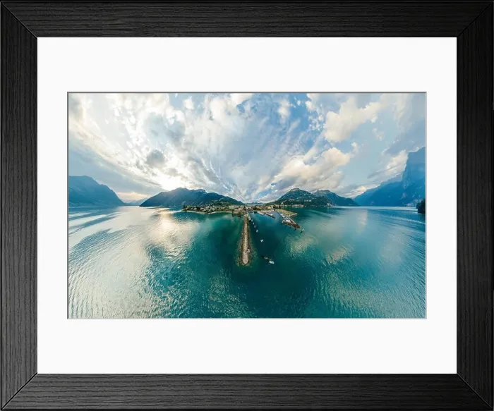 Framed Print : Swiss Mountain Lake nature Drone drone Air 360 vr virtual reality drone panorama Framed Print : Swiss Mountain Lake nature Drone drone Air 360 vr virtual reality drone panorama