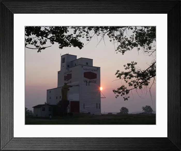 Framed Print : restored, 1927, grain elevators, Val Marie, Saskatchewan, Palliser Triangle, Brian Martin RMSF, , large file size Framed Print : restored, 1927, grain elevators, Val Marie, Saskatchewan, Palliser Triangle, Brian Martin RMSF, , large file size