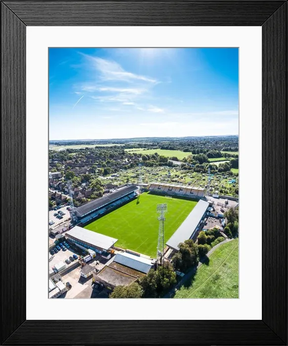 Framed Print : Cambridge united football stadium Framed Print : Cambridge united football stadium