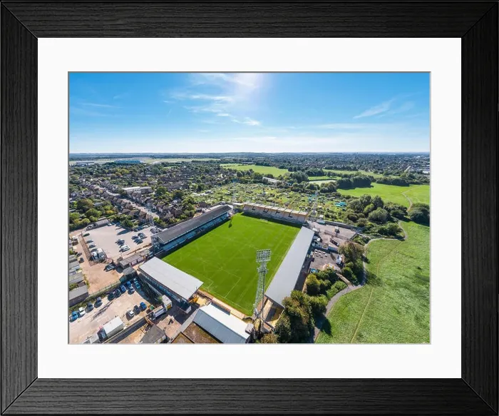 Framed Print : Cambridge united football stadium Framed Print : Cambridge united football stadium