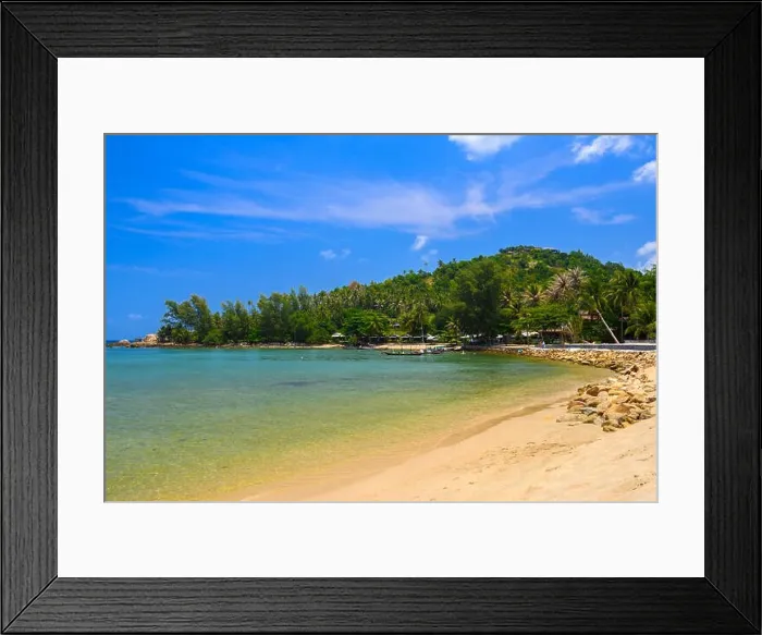 Framed Print : Mae Haad Beach, Koh Phangan island, Suratthani Thailand Framed Print : Mae Haad Beach, Koh Phangan island, Suratthani Thailand
