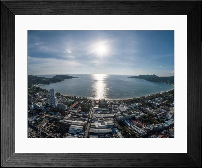 Framed Print : Aerial drone view over Patong in Phuket, Thailand Framed Print : Aerial drone view over Patong in Phuket, Thailand