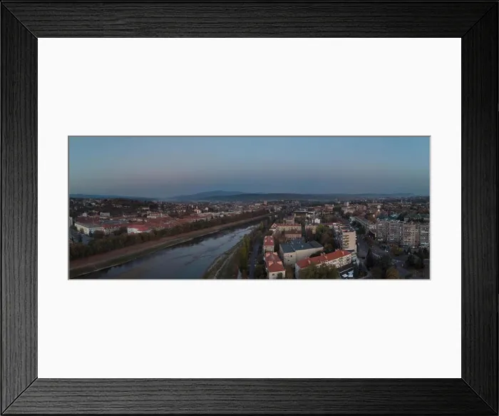 Framed Print : Drone aerial view on the residential area in river Uzh the Uzhgorod Zakarpattya Ukraine Framed Print : Drone aerial view on the residential area in river Uzh the Uzhgorod Zakarpattya Ukraine