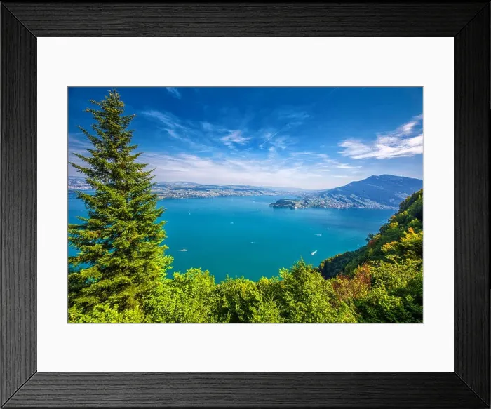 Framed Print : Swiss Alps near Burgenstock with the view of Vierwaldstattersee and Pilatus mountain, Switzerland, Europe Framed Print : Swiss Alps near Burgenstock with the view of Vierwaldstattersee and Pilatus mountain, Switzerland, Europe