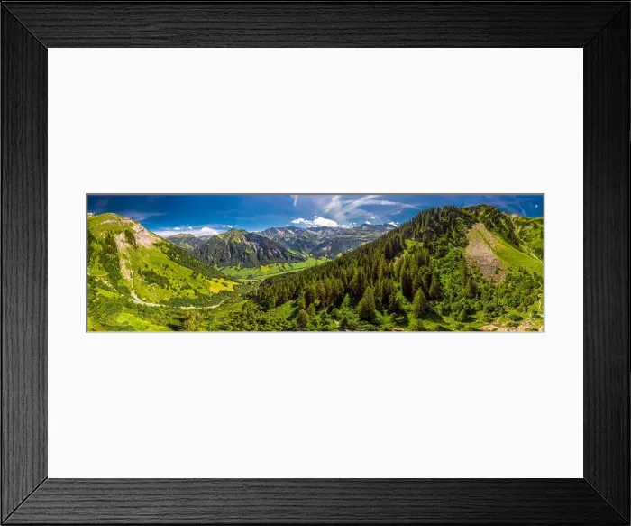 Framed Print : Aerial view of Elm village and Swiss mountains - Piz Segnas Framed Print : Aerial view of Elm village and Swiss mountains - Piz Segnas