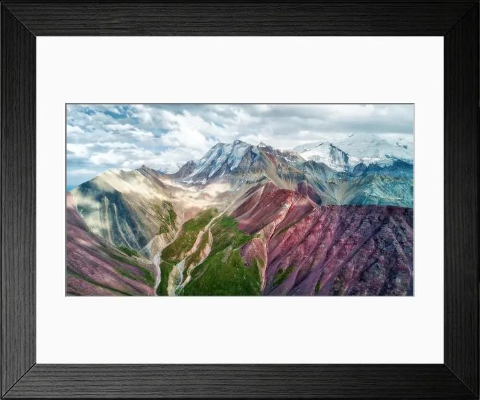Framed Print : Mount Lenin seen from Basecamp in Kyrgyzstan taken in August 2018 Framed Print : Mount Lenin seen from Basecamp in Kyrgyzstan taken in August 2018