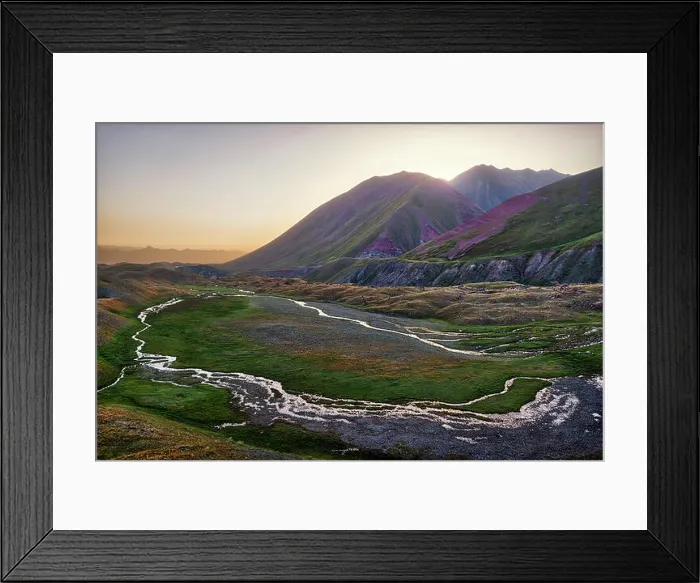 Framed Print : Mount Lenin seen from Basecamp in Kyrgyzstan taken in August 2018 Framed Print : Mount Lenin seen from Basecamp in Kyrgyzstan taken in August 2018