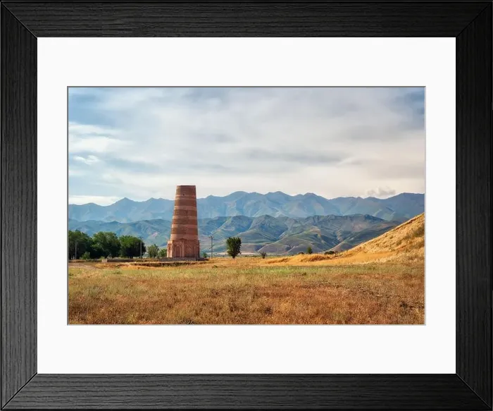 Framed Print : Burana Tower close to Bishkek, Kyrgyzstan, taken in August 2018 Framed Print : Burana Tower close to Bishkek, Kyrgyzstan, taken in August 2018