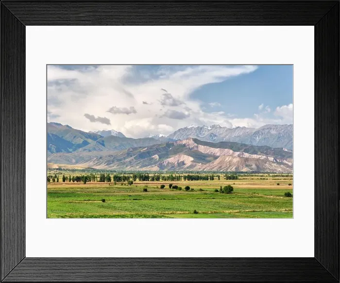 Framed Print : View from Burana Tower close to Bishkek, Kyrgyzstan, taken in August 2018 Framed Print : View from Burana Tower close to Bishkek, Kyrgyzstan, taken in August 2018