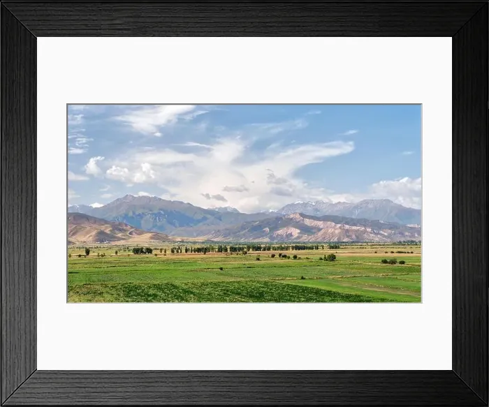 Framed Print : View from Burana Tower close to Bishkek, Kyrgyzstan, taken in August 2018 Framed Print : View from Burana Tower close to Bishkek, Kyrgyzstan, taken in August 2018