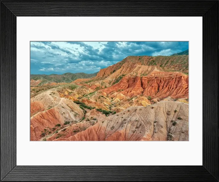 Framed Print : Fairytale Canyon Skazka in Kyrgyzstan, taken in August 2018 Framed Print : Fairytale Canyon Skazka in Kyrgyzstan, taken in August 2018