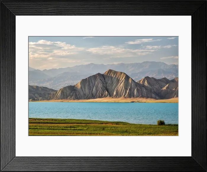 Framed Print : Mountains along Toktogul Reservoir, Kyrgyzstan, taken in August 2018 Framed Print : Mountains along Toktogul Reservoir, Kyrgyzstan, taken in August 2018