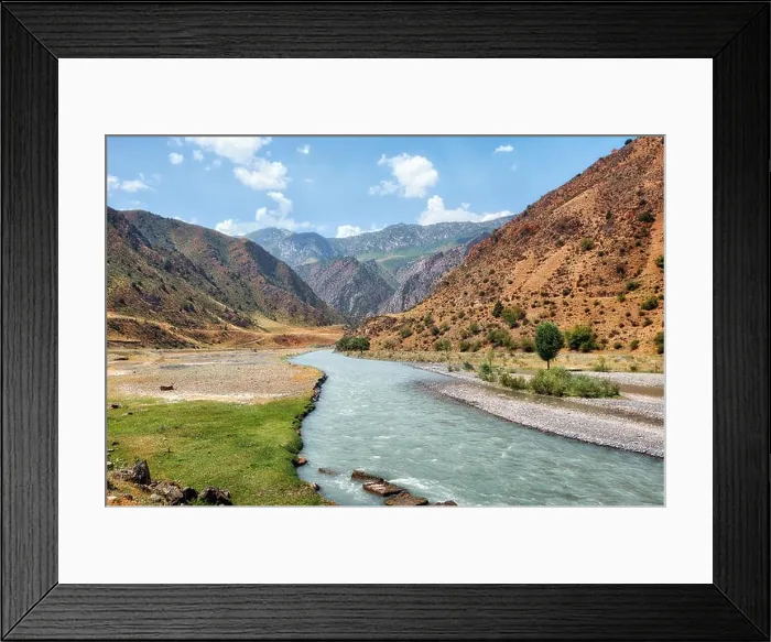 Framed Print : Along the road to Taldyk Mountain Pass in Kyrgyzstan taken in August 2018 Framed Print : Along the road to Taldyk Mountain Pass in Kyrgyzstan taken in August 2018