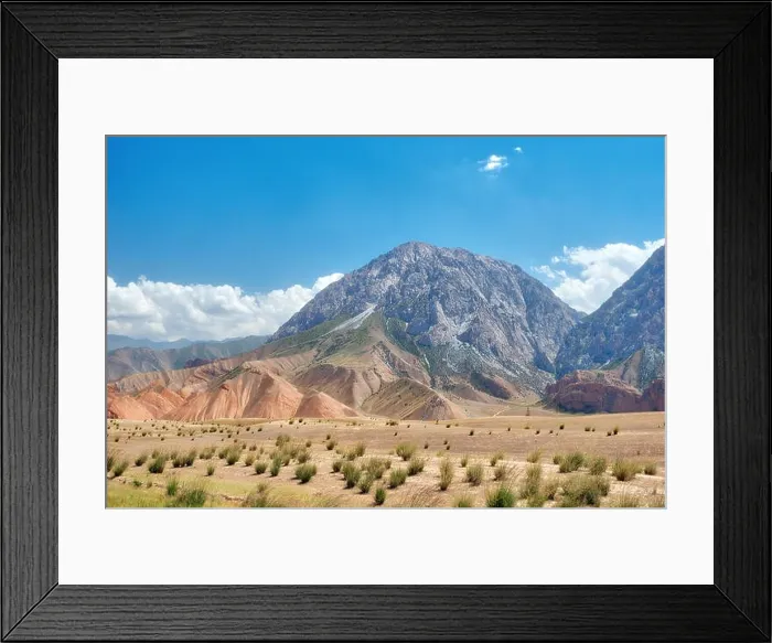 Framed Print : Along the road to Taldyk Mountain Pass in Kyrgyzstan taken in August 2018 Framed Print : Along the road to Taldyk Mountain Pass in Kyrgyzstan taken in August 2018