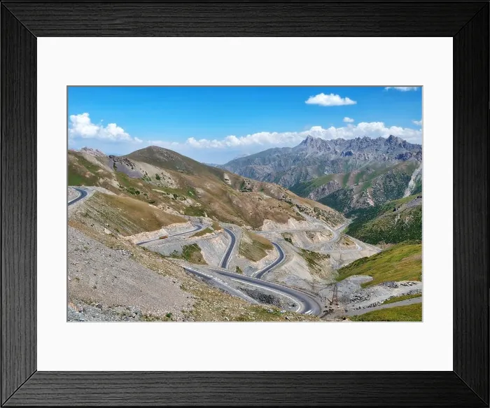 Framed Print : Taldyk Mountain Pass in Kyrgyzstan taken in August 2018 Framed Print : Taldyk Mountain Pass in Kyrgyzstan taken in August 2018