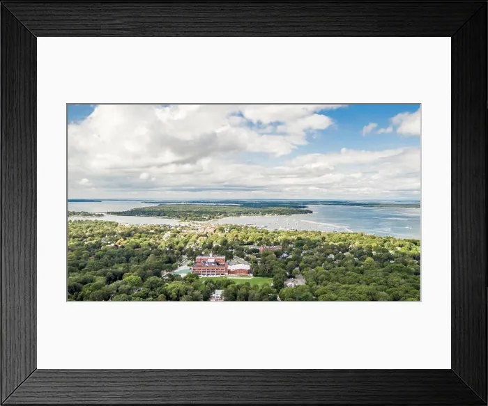 Framed Print : aerial view of sag harbor, NY Framed Print : aerial view of sag harbor, NY