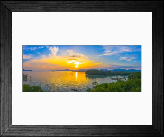 Framed Print : mangrove forest in sunset beside Mudong canal aerial photography mangrove forest in sunset beside Mudong canal Phuket Framed Print : mangrove forest in sunset beside Mudong canal aerial photography mangrove forest in sunset beside Mudong canal Phuket