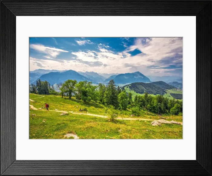 Framed Print : Swiss Alps near Burgenstock with the view of Lake Lucerne and Pilatus mountain, Switzerland, Europe Framed Print : Swiss Alps near Burgenstock with the view of Lake Lucerne and Pilatus mountain, Switzerland, Europe