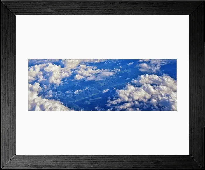 Framed Print : Aerial Cloudscape view over midwest states on flight over Colorado Framed Print : Aerial Cloudscape view over midwest states on flight over Colorado