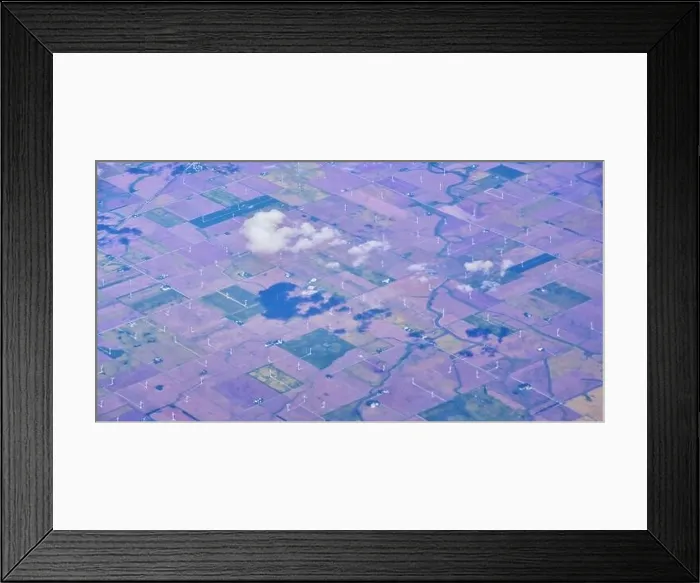 Framed Print : Aerial Cloudscape view over midwest states on flight over Colorado Framed Print : Aerial Cloudscape view over midwest states on flight over Colorado