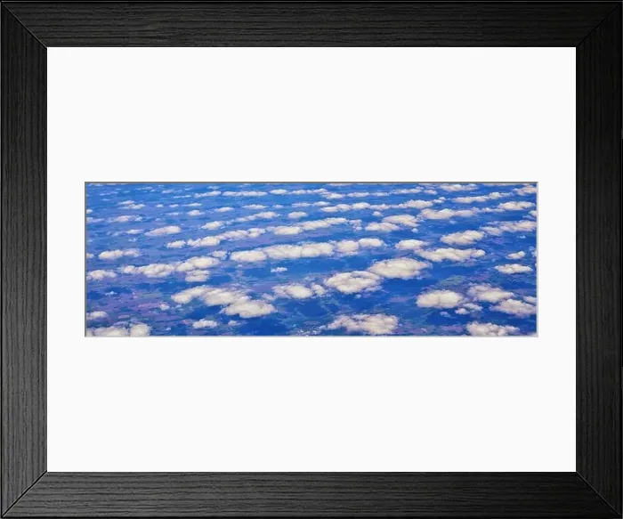 Framed Print : Aerial Cloudscape view over midwest states on flight over Colorado Framed Print : Aerial Cloudscape view over midwest states on flight over Colorado