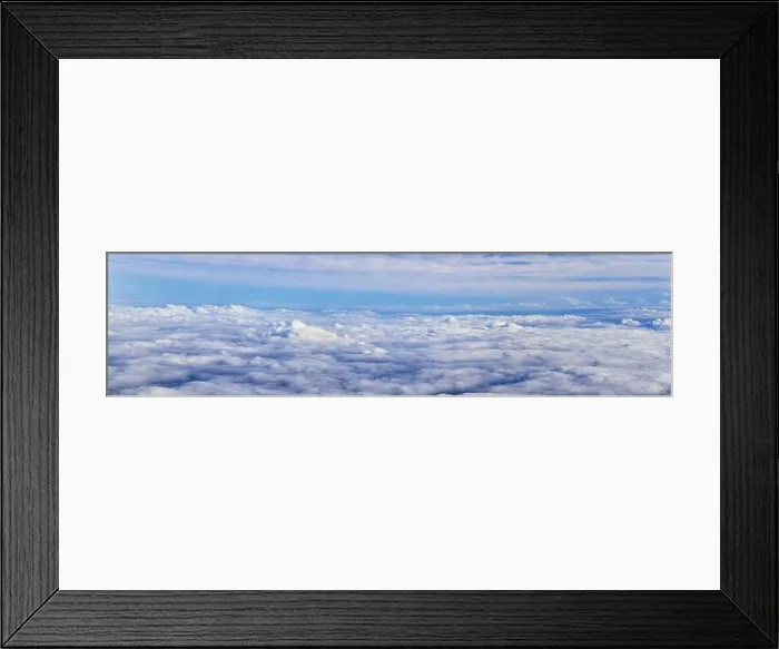 Framed Print : Aerial Cloudscape view over midwest states on flight over Colorado Framed Print : Aerial Cloudscape view over midwest states on flight over Colorado