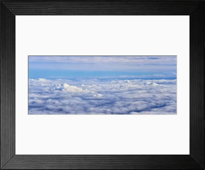 Framed Print : Aerial Cloudscape view over midwest states on flight over Colorado Framed Print : Aerial Cloudscape view over midwest states on flight over Colorado