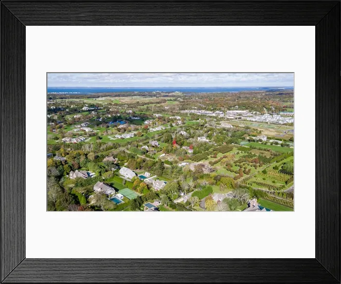 Framed Print : aerial view of Southampton and Peconic RIver Framed Print : aerial view of Southampton and Peconic RIver