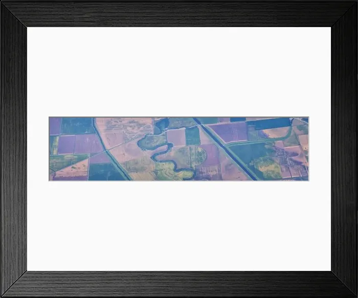 Framed Print : Aerial view of crop circles and squares over midwest states on flight over Colorado Framed Print : Aerial view of crop circles and squares over midwest states on flight over Colorado