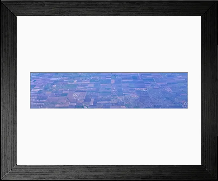 Framed Print : Aerial view of crop circles and squares over midwest states on flight over Colorado Framed Print : Aerial view of crop circles and squares over midwest states on flight over Colorado