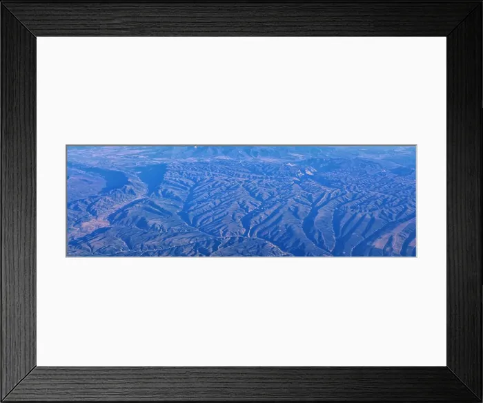 Framed Print : Aerial view of topographical Rocky Mountain landscapes on flight over Colorado and Utah during autumn Framed Print : Aerial view of topographical Rocky Mountain landscapes on flight over Colorado and Utah during autumn