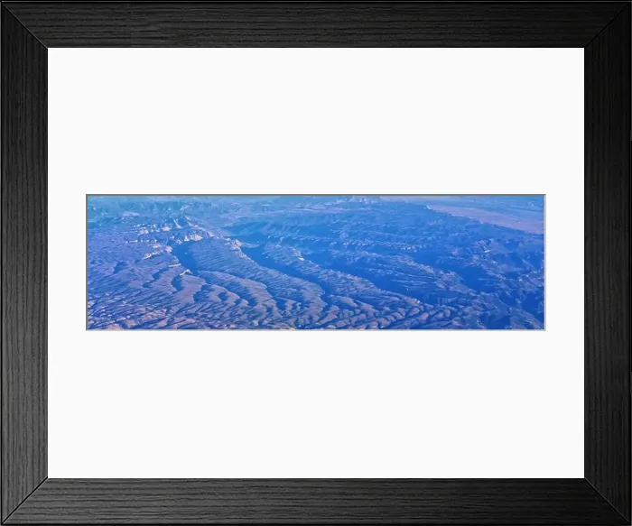 Framed Print : Aerial view of topographical Rocky Mountain landscapes on flight over Colorado and Utah during autumn Framed Print : Aerial view of topographical Rocky Mountain landscapes on flight over Colorado and Utah during autumn