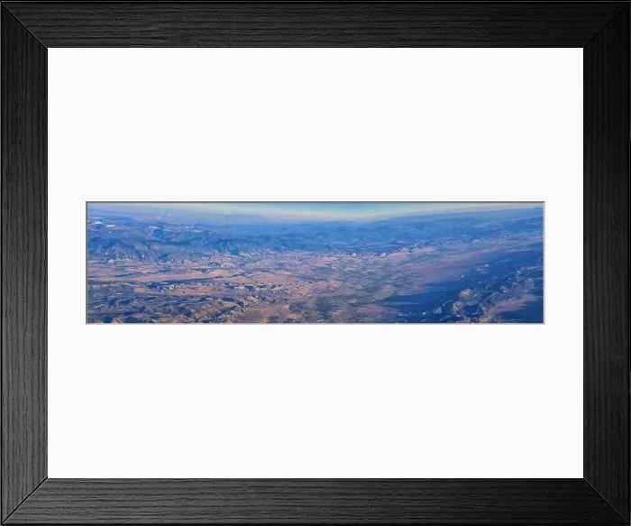 Framed Print : Aerial view of topographical Rocky Mountain landscapes on flight over Colorado and Utah during autumn Framed Print : Aerial view of topographical Rocky Mountain landscapes on flight over Colorado and Utah during autumn