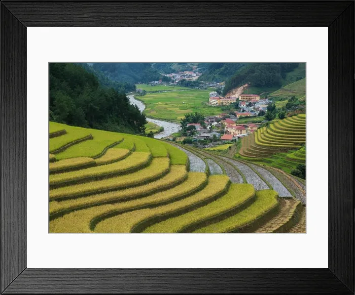 Framed Print : Aerial view of Vietnam landscapes Framed Print : Aerial view of Vietnam landscapes