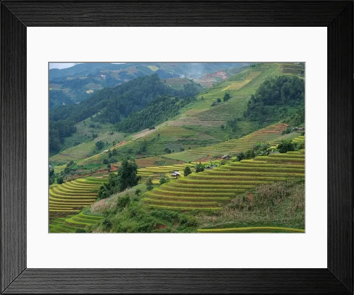 Framed Print : Aerial view of Vietnam landscape Framed Print : Aerial view of Vietnam landscape