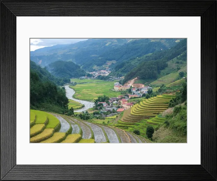 Framed Print : Aerial view of Vietnam landscapes Framed Print : Aerial view of Vietnam landscapes