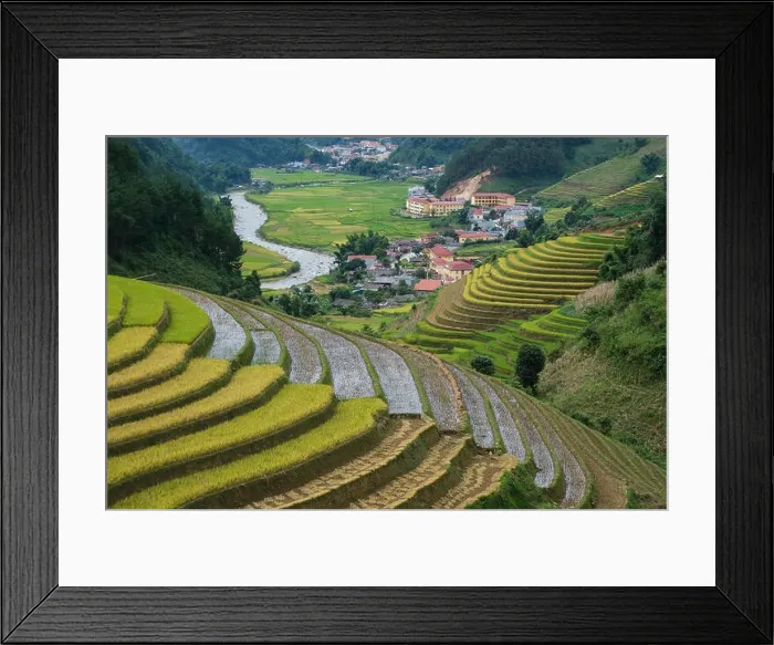 Framed Print : Aerial view of Vietnam landscapes Framed Print : Aerial view of Vietnam landscapes