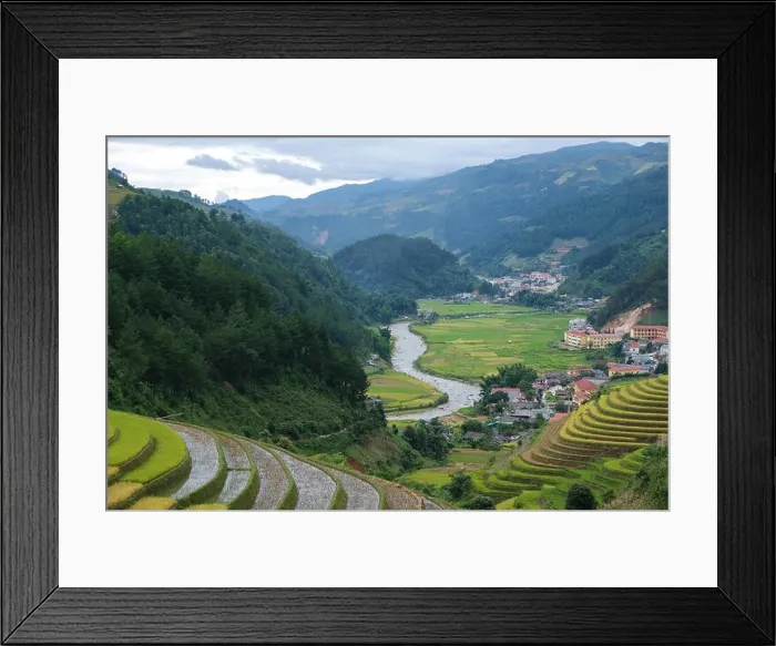 Framed Print : Aerial view of Vietnam landscapes Framed Print : Aerial view of Vietnam landscapes