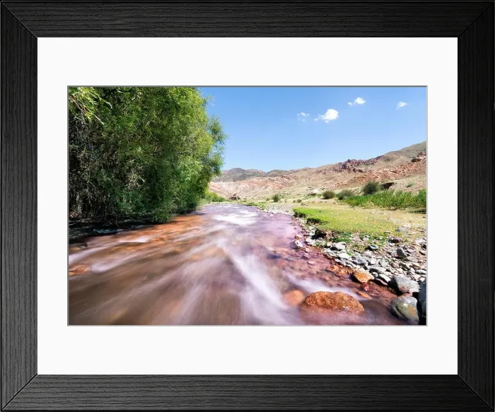 Framed Print : Assy Plateau East of Almaty Kazakhstan taken in August 2018 taken in hdr