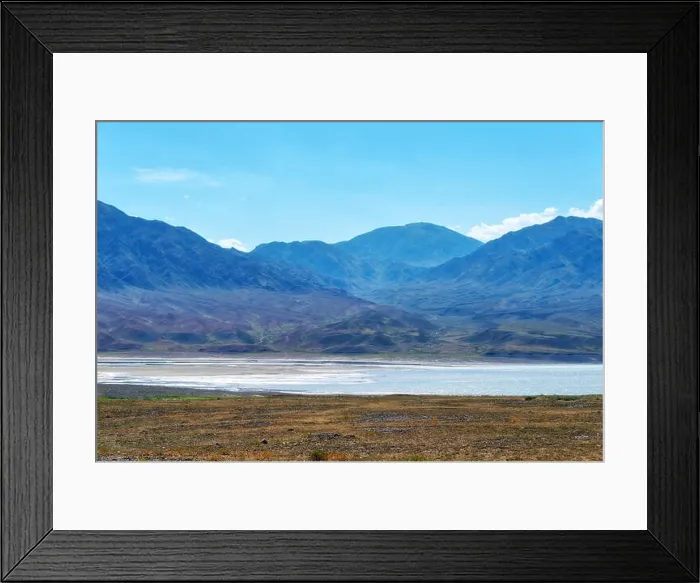 Framed Print : Bartogay Lake in South East Kazakhstan taken in August 2018 taken in hdr