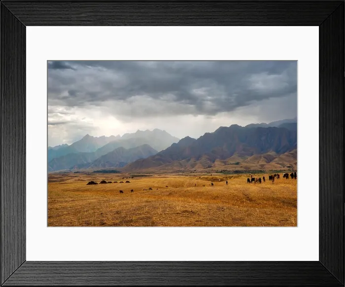 Framed Print : Thunderstorm View Towards Kyrgyzstan in Southern Kazakhstan taken in August 2018 taken in hdr Framed Print : Thunderstorm View Towards Kyrgyzstan in Southern Kazakhstan taken in August 2018 taken in hdr