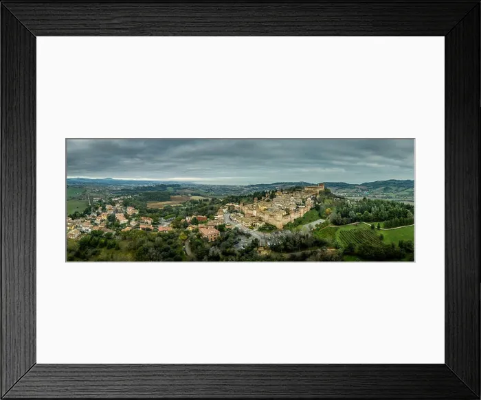 Framed Print : Aerial view of the walled town Framed Print : Aerial view of the walled town
