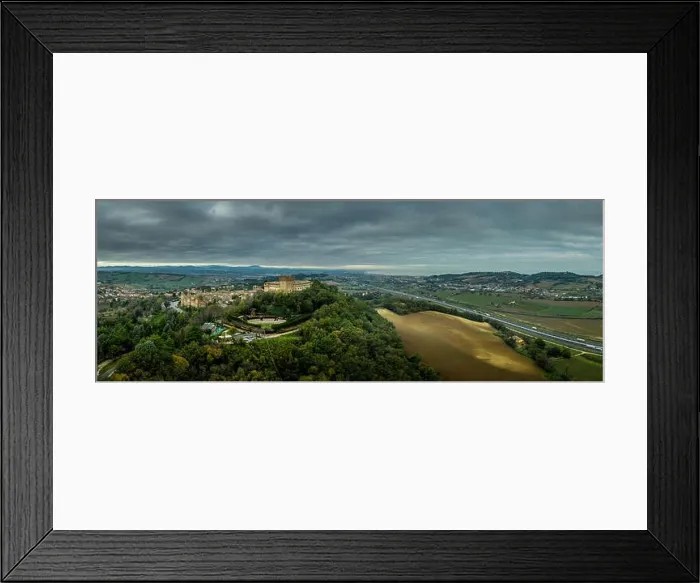 Framed Print : Aerial view of the walled town Framed Print : Aerial view of the walled town