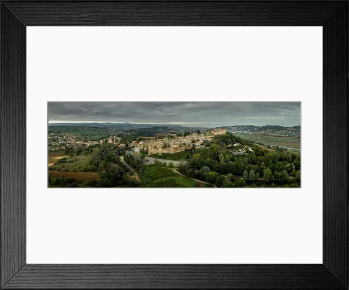 Framed Print : Aerial view of the walled town Framed Print : Aerial view of the walled town
