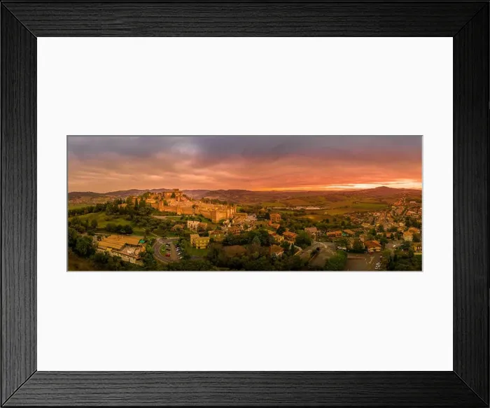 Framed Print : Aerial view of the walled town Framed Print : Aerial view of the walled town