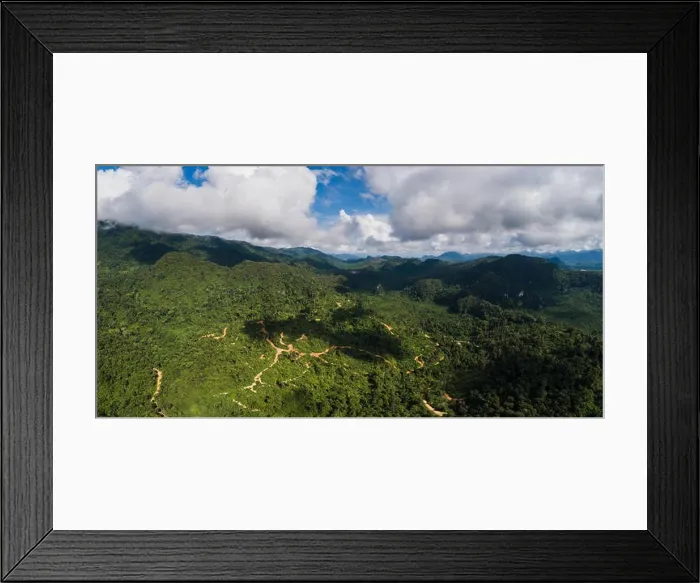 Framed Print : Breathtaking panoramic view of rainforest in Malaysia Framed Print : Breathtaking panoramic view of rainforest in Malaysia