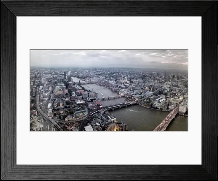 Framed Print : View from the Shard across London City, UK Framed Print : View from the Shard across London City, UK